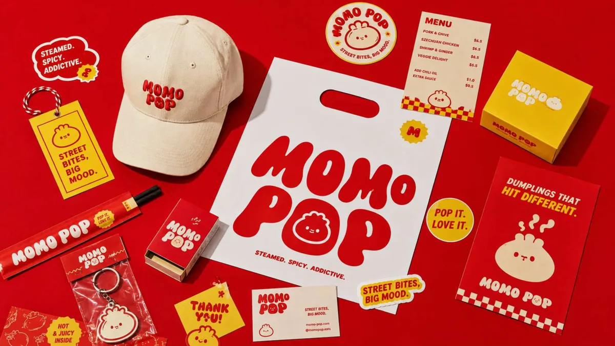 Momo Pop brand identity